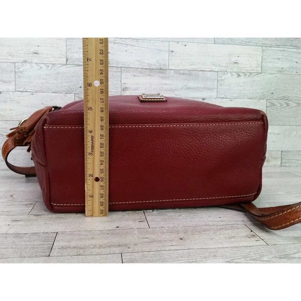 Dooney & Bourke Pebble Grain Leather Shoulder Bag Wine Red
